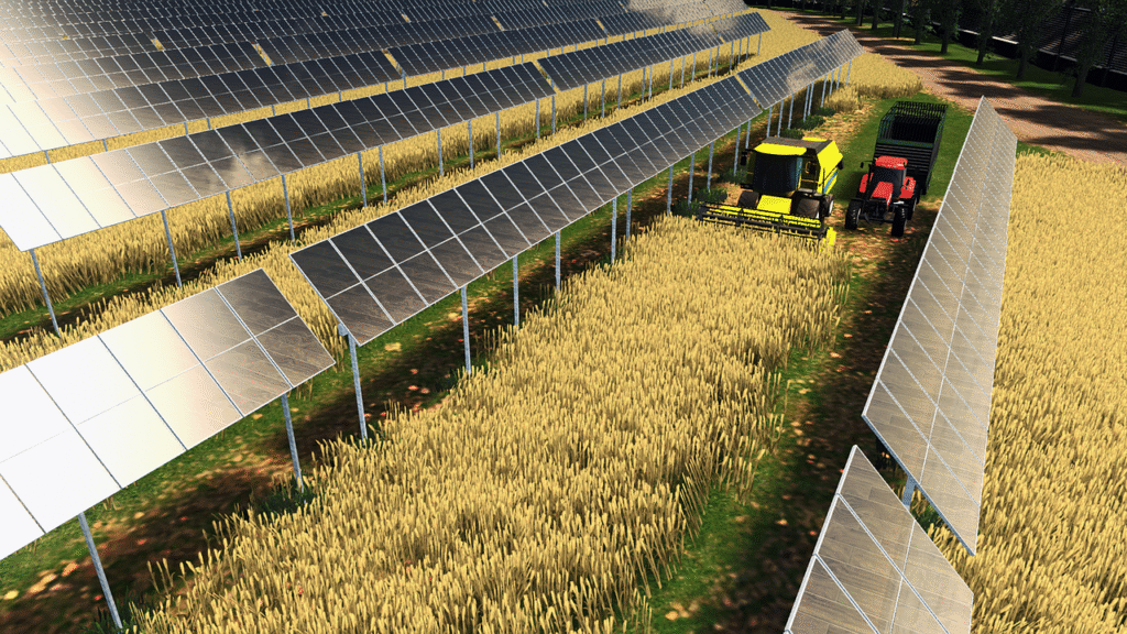 d&eacute;couvrez l'agrivolta&iuml;que, une technologie innovante qui combine agriculture et production d'&eacute;nergie solaire pour un d&eacute;veloppement durable et efficace.